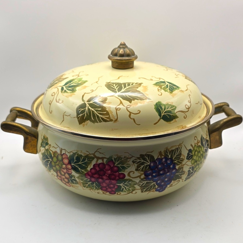 Tabletops Unlimited Vitroceramic Ceramic 1 qt Casserole w/ Lid Double Handles